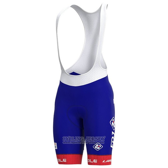 2021 Cycling Jersey Groupama-FDJ Red Blue Short Sleeve And Bib Short